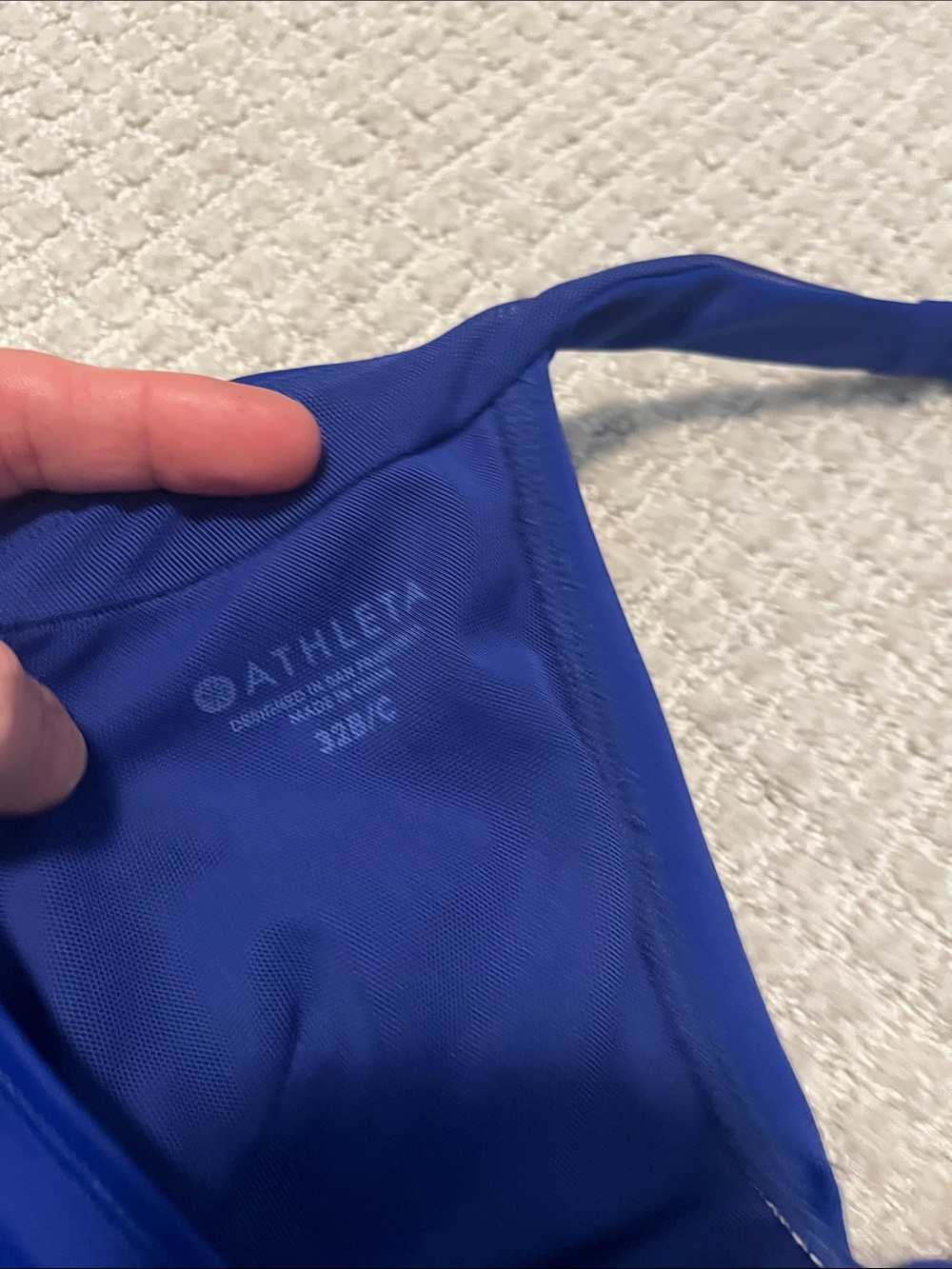 Blue Athleta Tankini Top 32 B/C - Picture 4 of 7